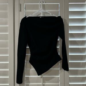 Zara Asymmetric Ruched Top